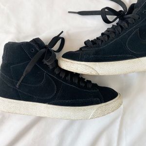 Nike high top suede shoes